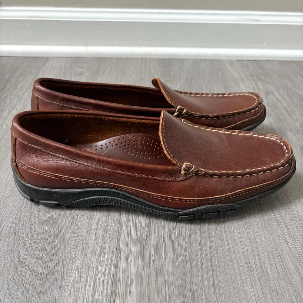 Allen Edmonds Boulder Venetian Driving Moccasin Men's Size 9.5 Brown Excellent